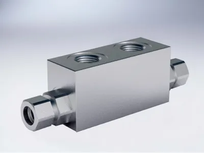 Válvula de retención con doble control hidráulico (para montaje articulado de 12 mm DIN D2353)
