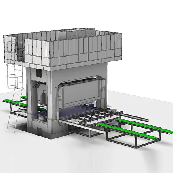 Prensa hidráulica para materiales compuestos