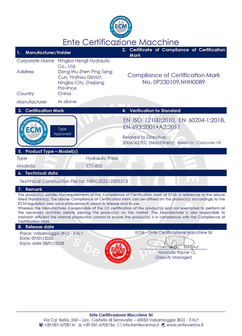 Certificación CE